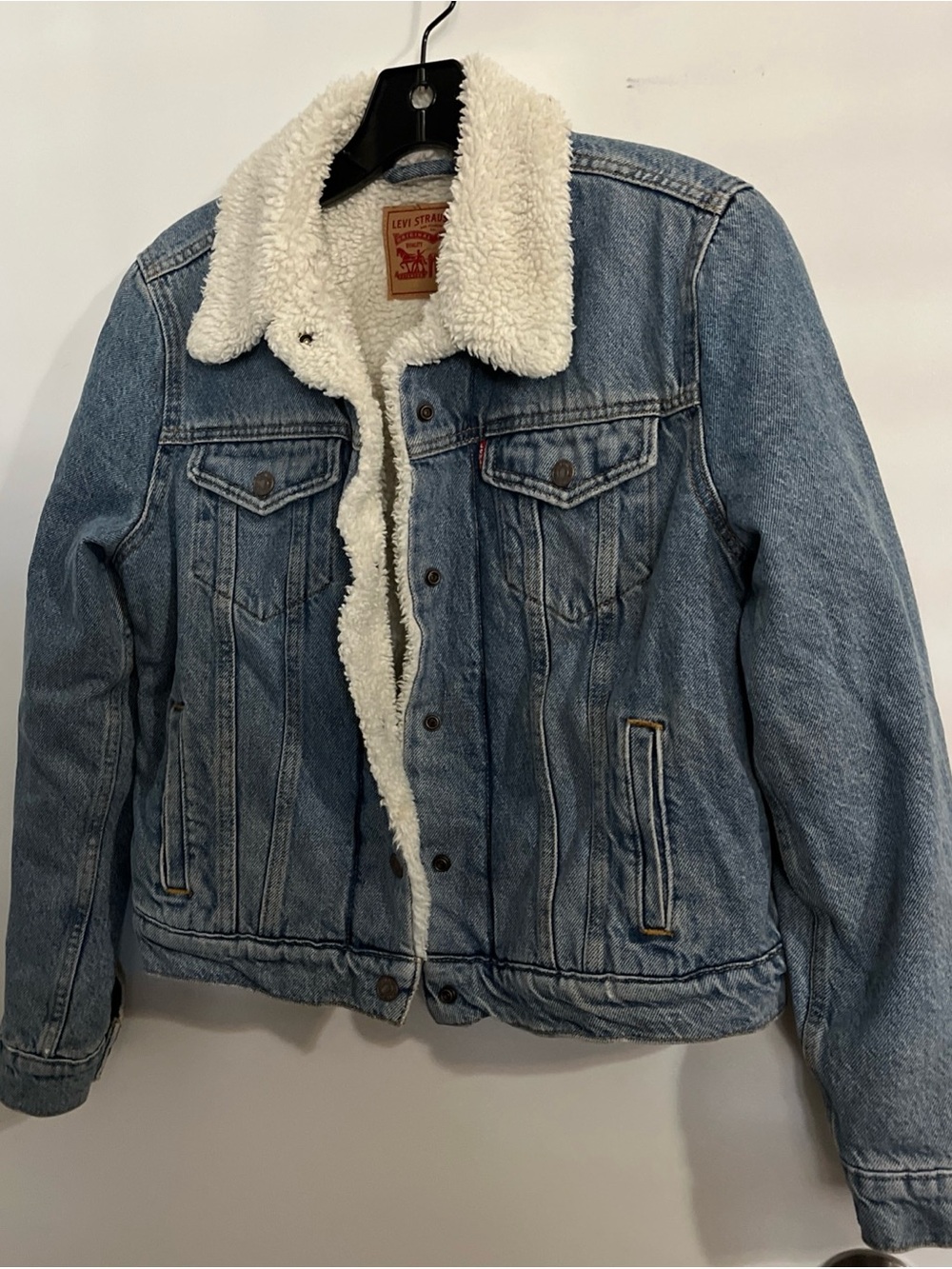 Levi's Light Blue Denim Sherpa-Lined Jacket